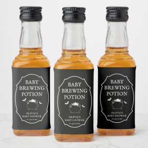 Halloween-Baby-Party - Baby-Brau-Potion Alkoholflaschenetikett