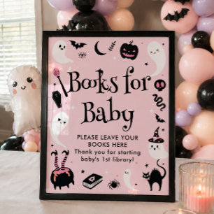 Halloween-Baby-Party Bücher für Baby Mädchen Poster