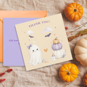 Halloween-Baby-Party Dankeskarte