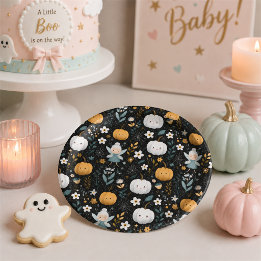 Halloween-Baby-Party-Fee-Pumpkin-Teller Pappteller
