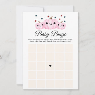 Halloween-Baby-Party Süße Boo Baby-Party Bingo Einladung