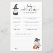 Halloween Baby Predictions Card (Vorderseite)