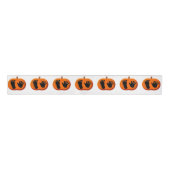 Halloween Baby Pumpkin Prints Ripsband (Vorderseite)