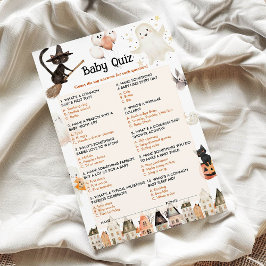 Halloween Baby Quiz Baby Showspiel