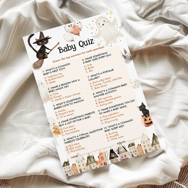 Halloween Baby Quiz Baby Showspiel (Von Creator hochgeladen)