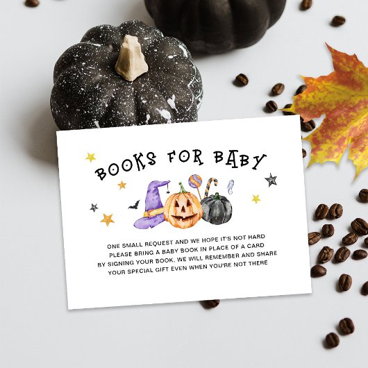 Halloween Baby Showbook Begleitkarte