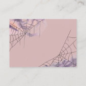 Halloween Baby Showbuchanfrage Begleitkarte (Rückseite)