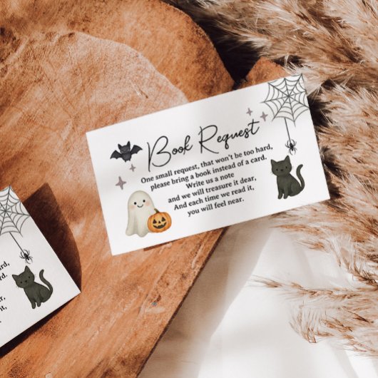 Halloween Baby Showbuchkarte Begleitkarte