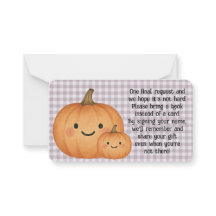 Halloween Baby Showbuchkarte