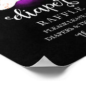Halloween Baby Showdiaper Raffle Game Sign Poster (Ecke)