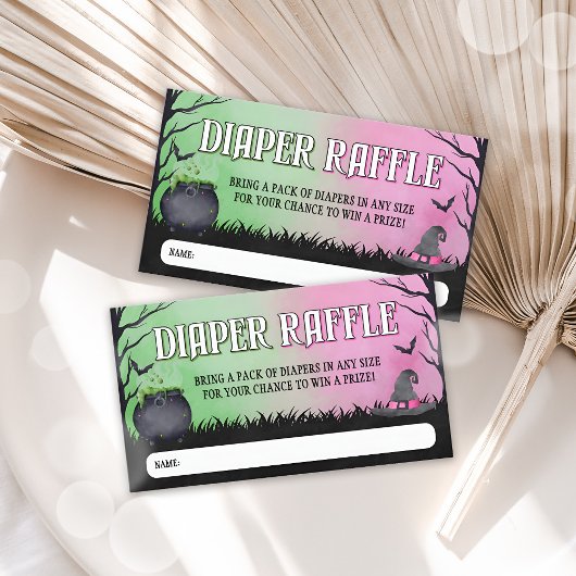 Halloween Baby Showdiaper Raffle Ticket