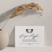 Halloween Baby Showdiaper Raffle Ticket Begleitkarte