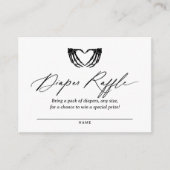 Halloween Baby Showdiaper Raffle Ticket Begleitkarte (Vorderseite)