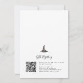 Halloween Baby Shower 2-seitige QR-Code-Registrier Einladung (Rückseite)