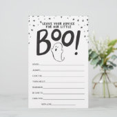 Halloween Baby Shower Advisor Card (Stehend Vorderseite)