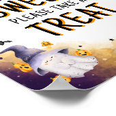 Halloween Baby Shower Babys sind süßes Zeichen Poster (Ecke)