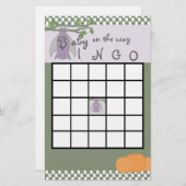Halloween Baby Shower Bingo (Vorne/Hinten)