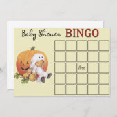 Halloween Baby Shower Bingo Card Einladung (Vorne/Hinten)