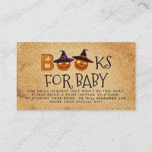 Halloween Baby Shower Bootanfrage Begleitkarte