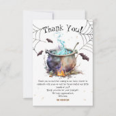 Halloween Baby Shower Boy Niedlich Blue Danke (Vorderseite)