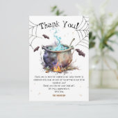 Halloween Baby Shower Boy Niedlich Blue Danke (Stehend Vorderseite)