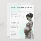Halloween Baby Shower Bride von Frankenstein Einladung (Vorderseite)