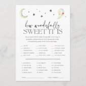 Halloween Baby Shower Candy Guessing Game Card Einladung (Vorderseite)