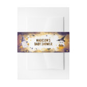 Halloween Baby Shower Einladung Bauchband Einladungsbanderole (Vorderseite Beispiel)