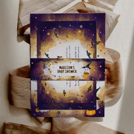 Halloween Baby Shower Einladung Bauchband Einladungsbanderole