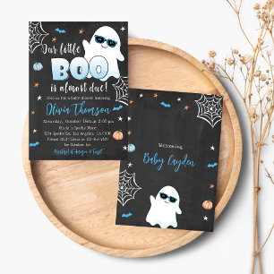 Halloween Baby Shower Einladung Niedlich Ghost Boy