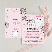 Halloween Baby Shower Einladung Niedlich Ghost Gir