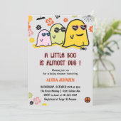 Halloween Baby Shower Einladungen fast fällig (Stehend Vorderseite)