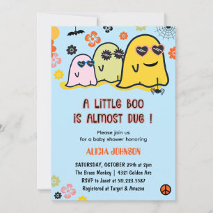 Halloween-Baby-Shower-Einladungen Little Boo Einladung