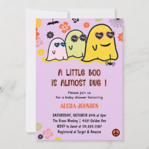 Halloween-Baby-Shower-Einladungen Mädchen Einladung