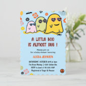 Halloween Baby Shower Einladungen Niedlich boo (Stehend Vorderseite)