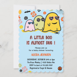 Halloween Baby Shower Einladungen Niedlich boo