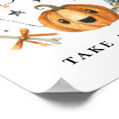 Halloween Baby Shower Fevor Sign Little Boo Poster (Ecke)