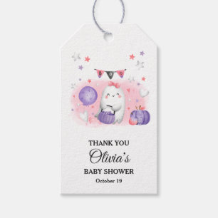 Halloween Baby Shower Girl Favor Tag A Little Boo Geschenkanhänger