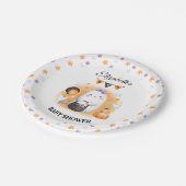Halloween Baby Shower Girl Little Boo Pappteller (Schrägansicht)