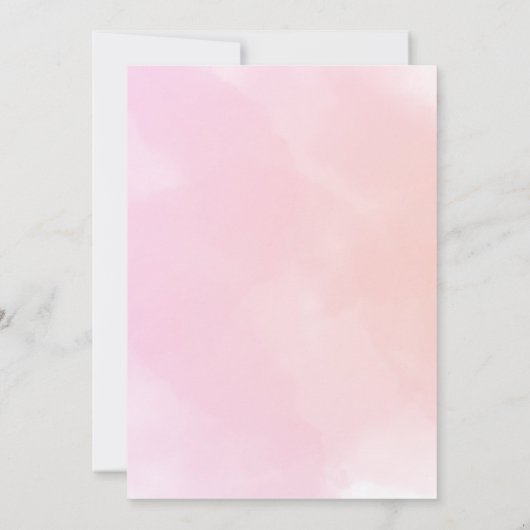 Halloween Baby Shower Girl Pink Little Boo Ghost Einladung (Rückseite)