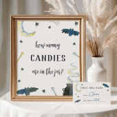 Halloween Baby Shower Guessing Game Card Begleitkarte