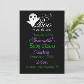 Halloween Baby Shower Invites Einladung (Stehend Vorderseite)