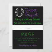 Halloween Baby Shower Invites Einladung (Rückseite)