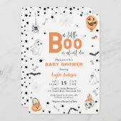 Halloween Baby Shower Little Boo Einladung (Vorne/Hinten)