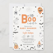 Halloween Baby Shower Little Boo Einladung (Vorderseite)