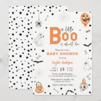 Halloween Baby Shower Little Boo Einladung