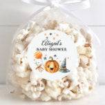 Halloween Baby Shower Little Boo ist ein Fälligkei Runder Aufkleber<br><div class="desc">Halloween Baby Shower Little Boo ist ein Fälligkeitsaufkleber</div>