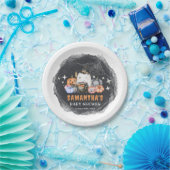 Halloween Baby Shower Little Boo Pumpkin Pappteller (Party)