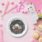 Halloween Baby Shower Little Boo Pumpkin Pappteller (Party)