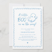 Halloween Baby Shower Little Ghost Einladung (Vorderseite)